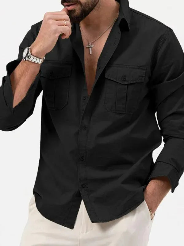 Multi-Pocket Men Casual Shirt - Casual Shirt - LeStyleParfait