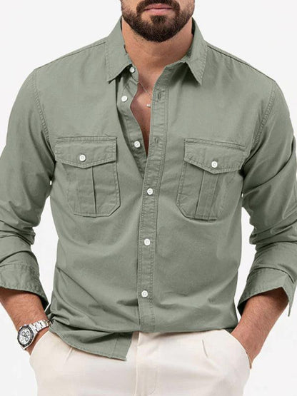 Multi-Pocket Men Casual Shirt - Casual Shirt - LeStyleParfait