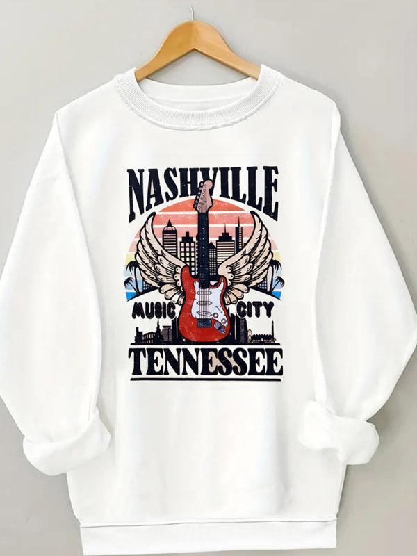 Nashville Printed Women Sweatshirt - Women Sweatshirt - LeStyleParfait