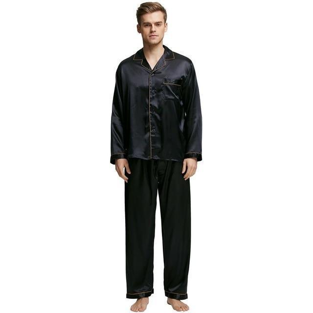 Never Lonely Men Pajama Set - Pajama Pant Set - LeStyleParfait