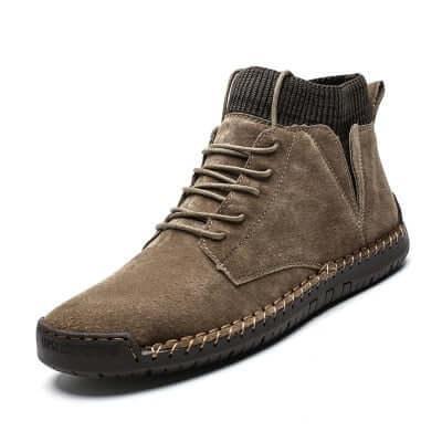 Oberon - Casual Leather Ankle Boots - Boots - LeStyleParfait