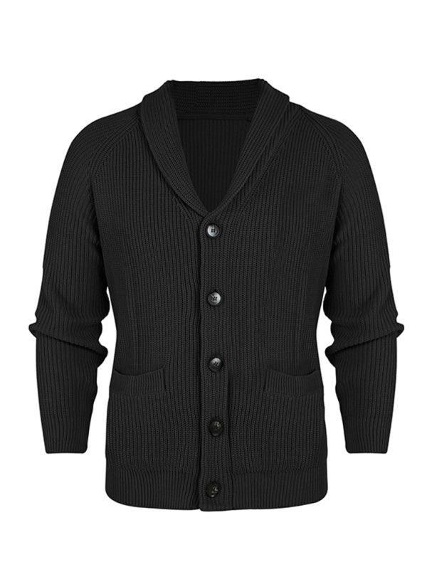 Oversize Knitted Men Cardigan Sweater - Cardigan Sweater - LeStyleParfait