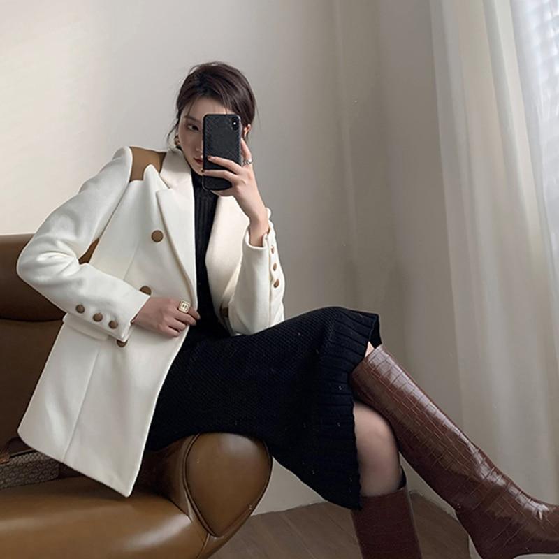 Oversized Luxury Blazer Women - Casual - Patchwork - Women's Blazer - LeStyleParfait
