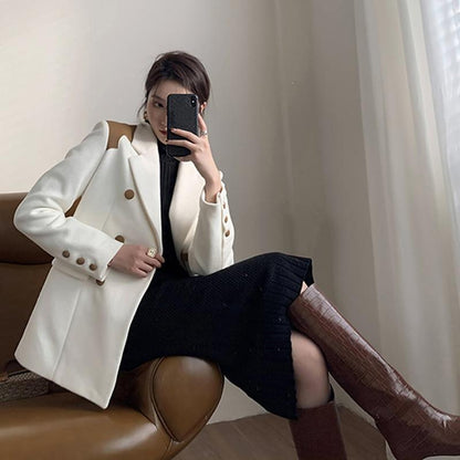 Oversized Luxury Blazer Women - Casual - Patchwork - Women's Blazer - LeStyleParfait
