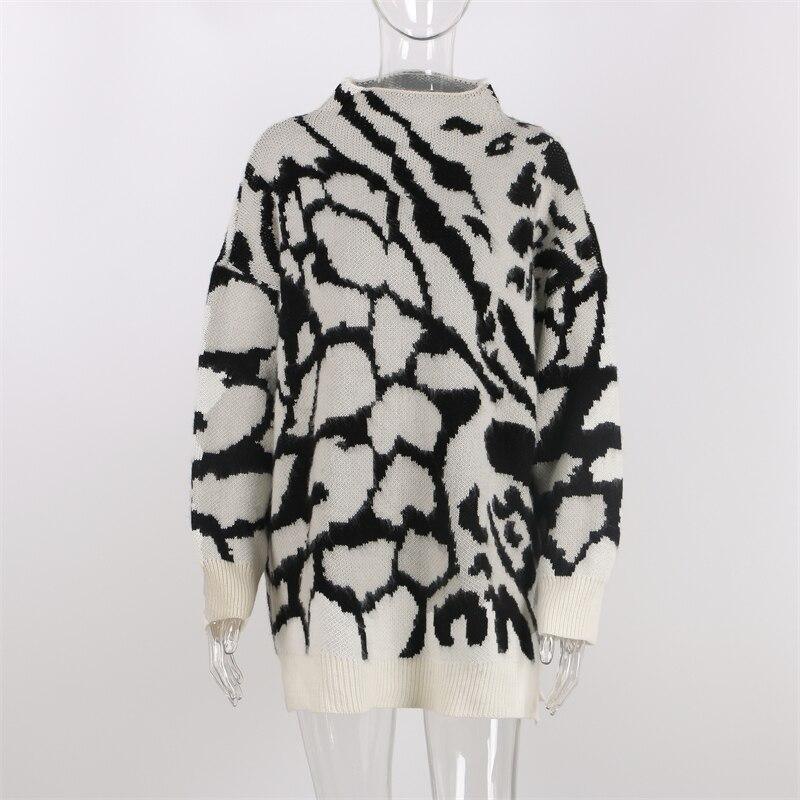 Oversized Turtleneck Sweater For Women - Pullover Sweater - LeStyleParfait