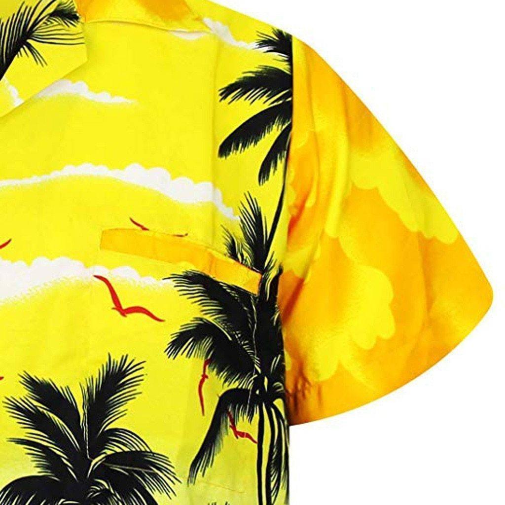 Palm Tree Hawaiian Shirt For Men - Short Sleeve Shirt - LeStyleParfait