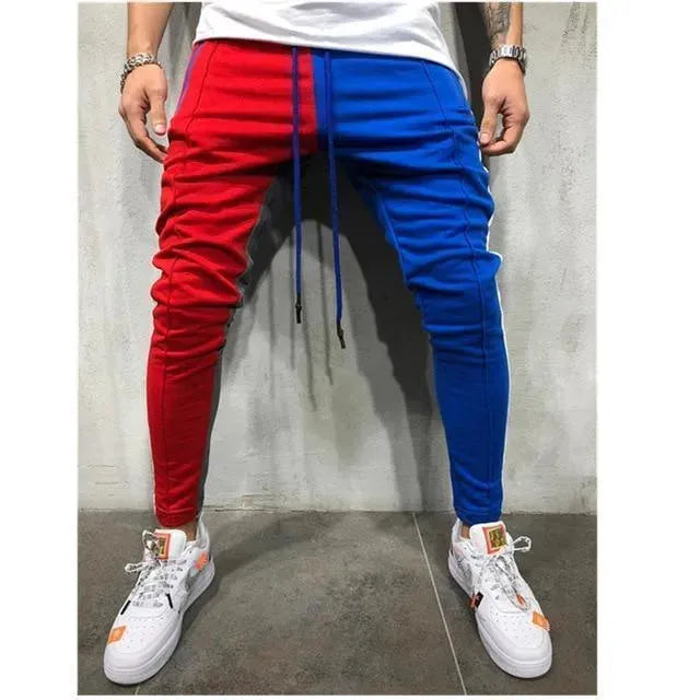 Patchwork Casual Pants For Men - Jogger Pants - LeStyleParfait