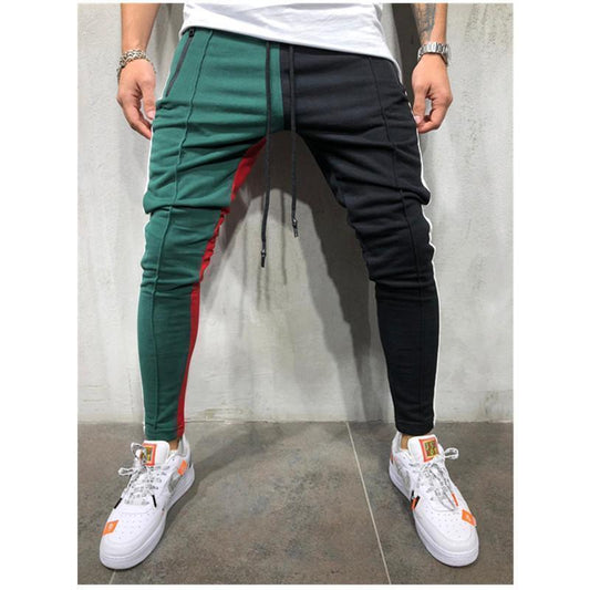 Patchwork Casual Pants For Men - Jogger Pants - LeStyleParfait