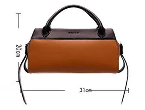 Patchwork Leather Handbag - Handbag - LeStyleParfait