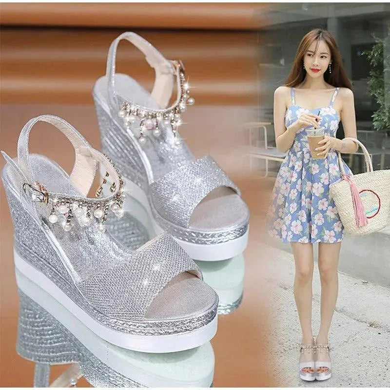 Peep Toe Summer Wedge Shoes - Wedge Shoes - LeStyleParfait