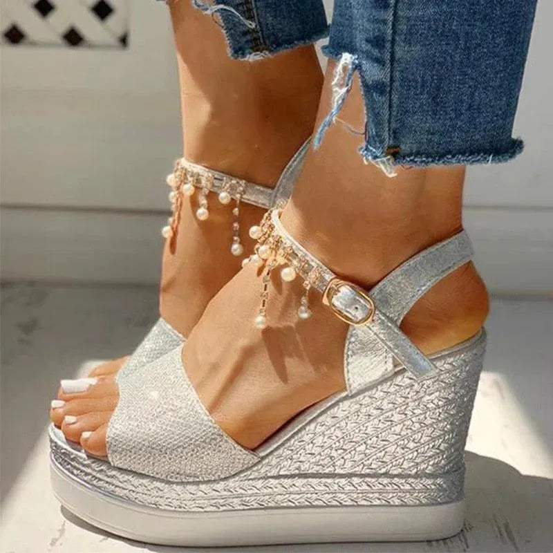 Peep Toe Summer Wedge Shoes - Wedge Shoes - LeStyleParfait