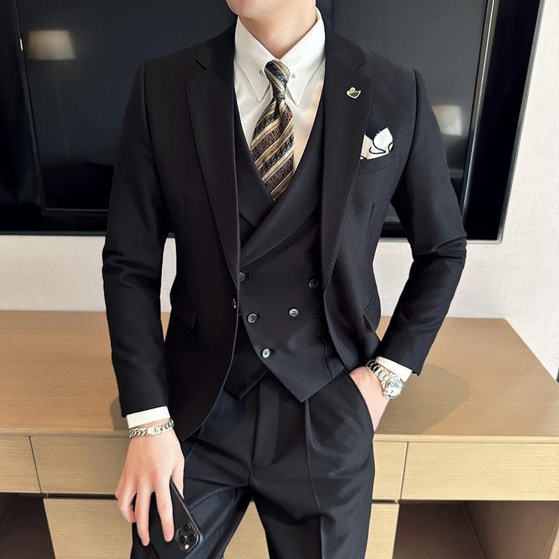 Pietro Formal Business Suit - Three Piece Suit - LeStyleParfait