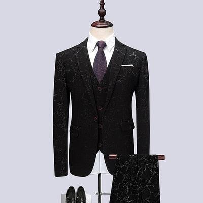 Pietro Galaxy Three Piece Suit - Three Piece Suit - LeStyleParfait