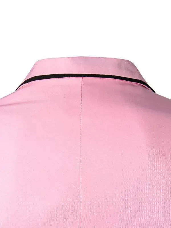 Pink Slim Fit Men Blazer - Men's Blazer - LeStyleParfait