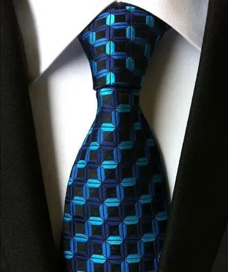 Plaid Striped Silk Men Neckties - Necktie | LeStyleParfait-Necktie