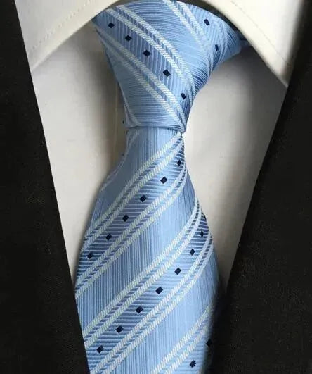 Plaid Striped Silk Men Neckties - Necktie | LeStyleParfait-Necktie