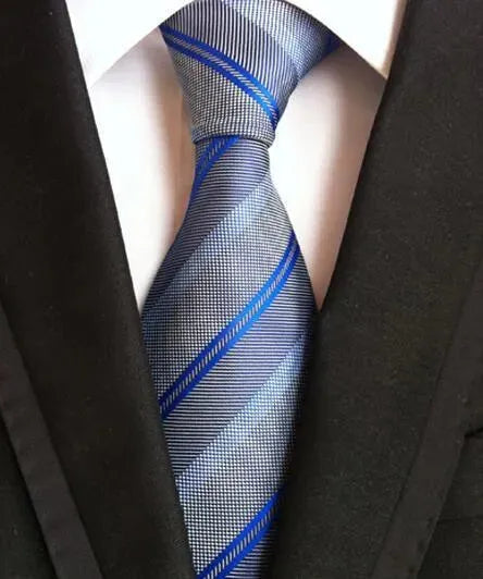 Plaid Striped Silk Men Neckties - Necktie | LeStyleParfait-Necktie