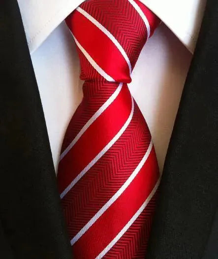 Plaid Striped Silk Men Neckties - Necktie | LeStyleParfait-Necktie