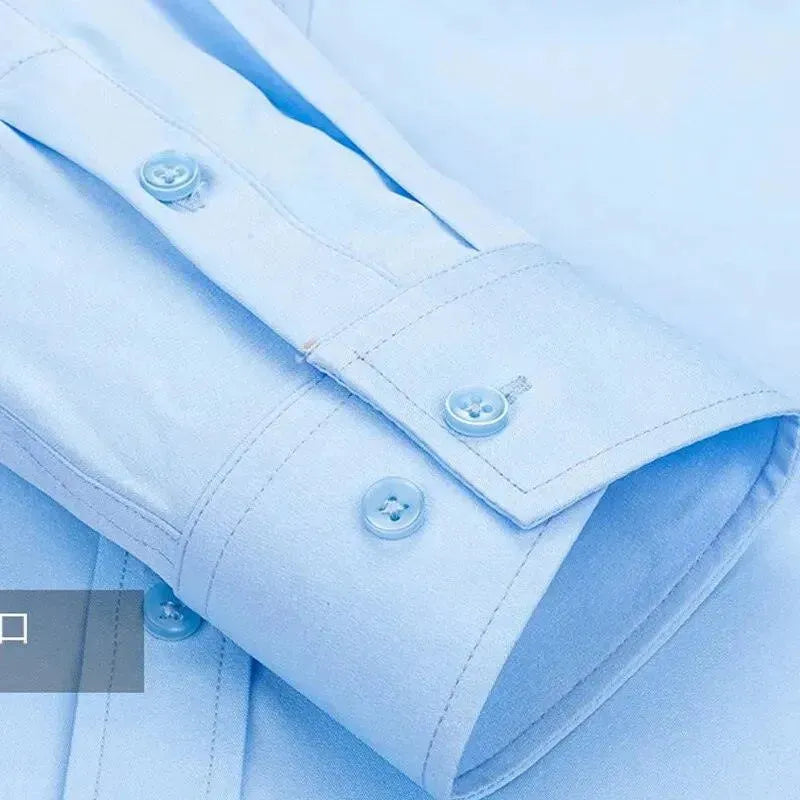 Plain Formal Men's Dress Shirt - Dress Shirt - LeStyleParfait