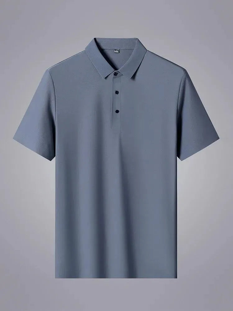 Plain Short Sleeve Men Polo Shirt - Polo Shirt - LeStyleParfait