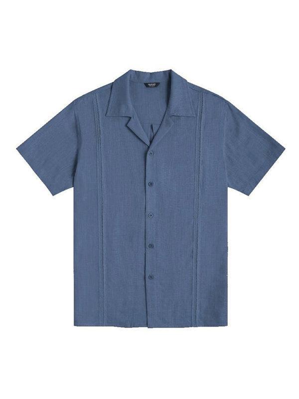 Plain Stitched Linen Shirt for Men - Linen Shirt - LeStyleParfait