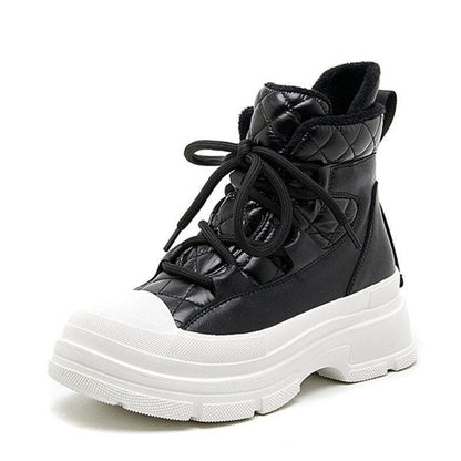 Platform Ankle Sneaker Boots - Sneakers - LeStyleParfait