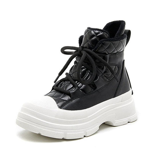 Platform Ankle Sneaker Boots - Sneakers - LeStyleParfait
