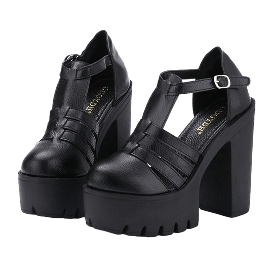 Platform Roman Ankle Sandals - Sandals - LeStyleParfait