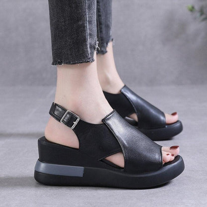 Platform Wedge Sandals Shoes - Wedge Shoes - LeStyleParfait