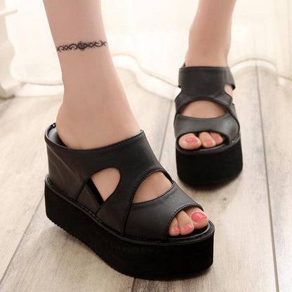 Platform Wedge Sandals - Wedge Shoes - LeStyleParfait
