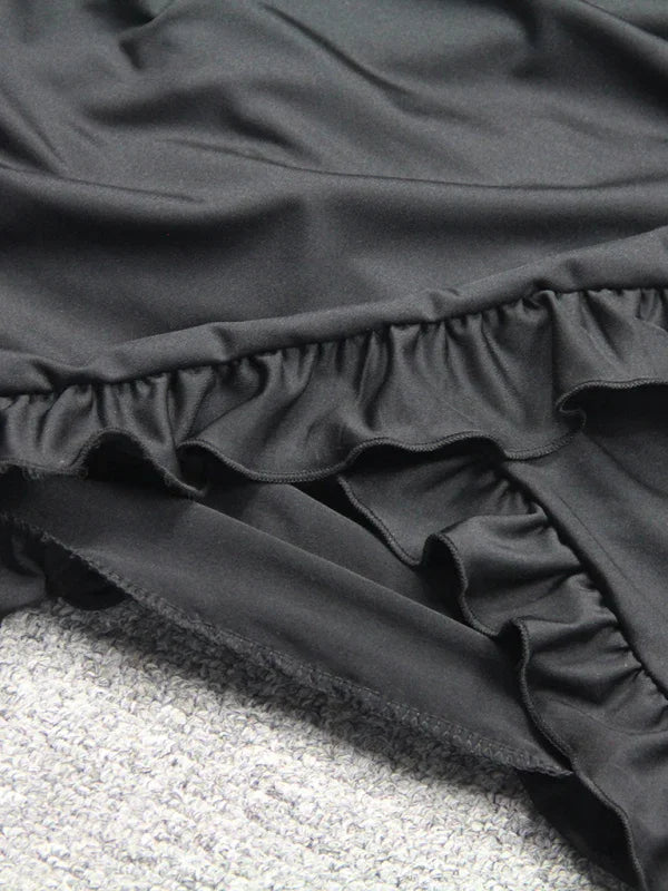 bodycon,bodycon dress,dress,jersey,jersey dress,lace-up,lace-up dress,ladies ruched,mini,mini dress,mini hemline dress,party,party dress,quick drying mini dress,ruched,ruffled,ruffles,sheath,sheath dress,short sleeve,short sleeves dress,solid,solid dress,summer,summer dress,V-neck,v-neck dress,wrinkle resistant-LeStyleParfait