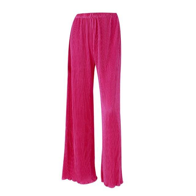 Pleated Oversized Pants - Women Pants - LeStyleParfait