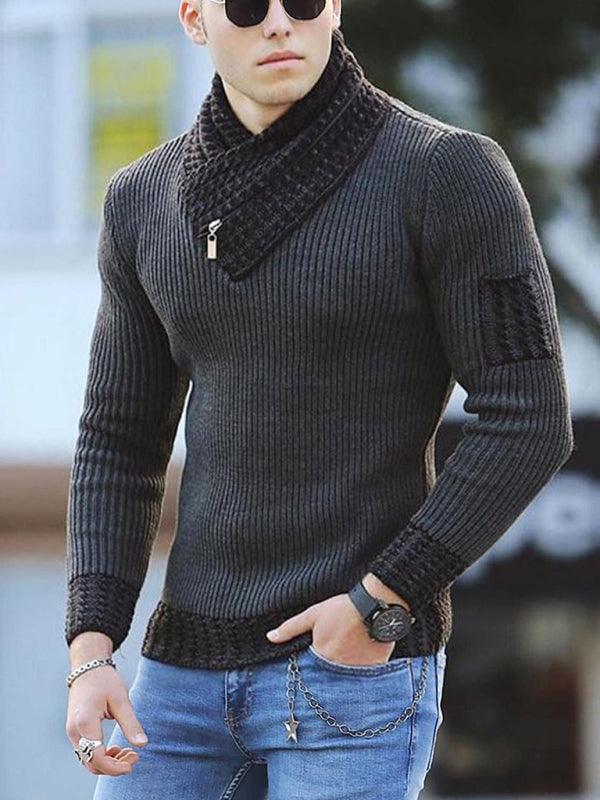 Plus Size Turtleneck Sweater Pullover Men - Pullover Sweater - LeStyleParfait