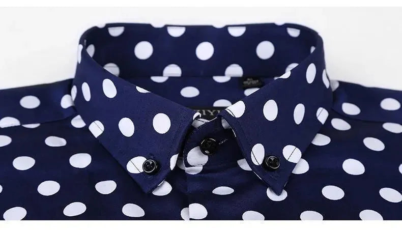 Polka Dot Dress Shirt For Men - Dress Shirt - LeStyleParfait