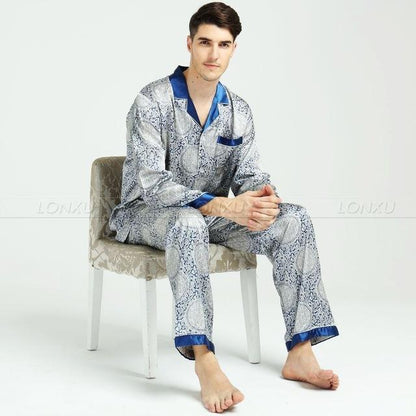 Polka Dot King Men Pajama Set - Pajama Pant Set - LeStyleParfait