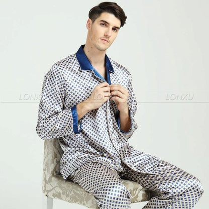 Polka Dot King Men Pajama Set - Pajama Pant Set - LeStyleParfait