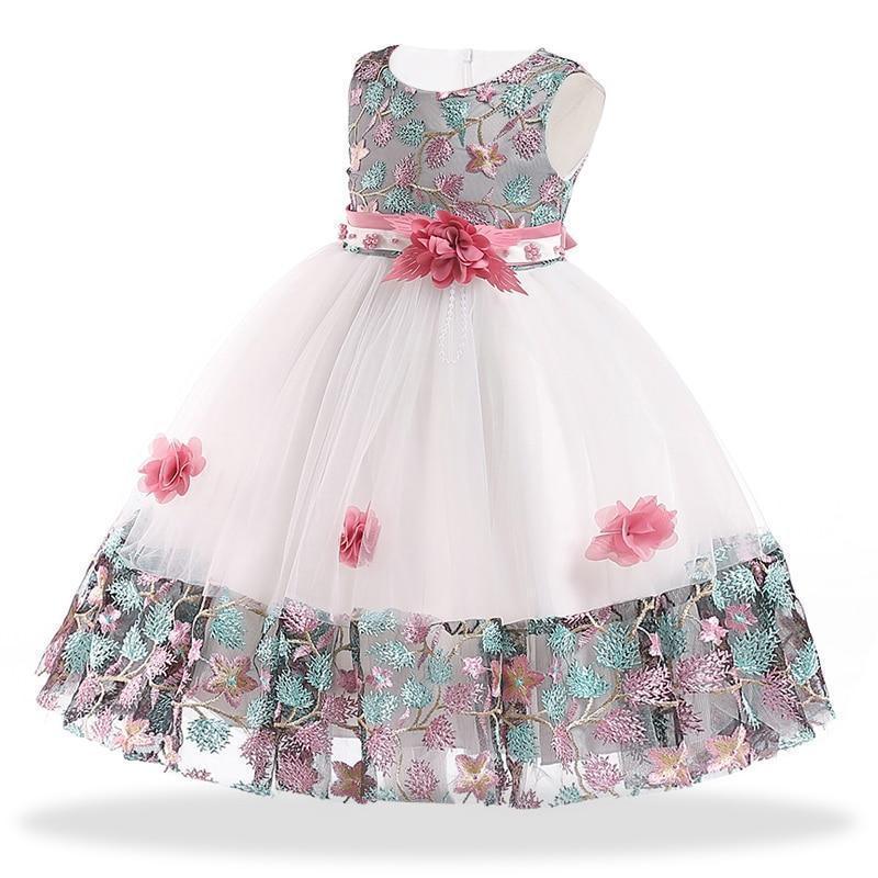 Princess Floral Dress For Girls - Girls Dresses - LeStyleParfait