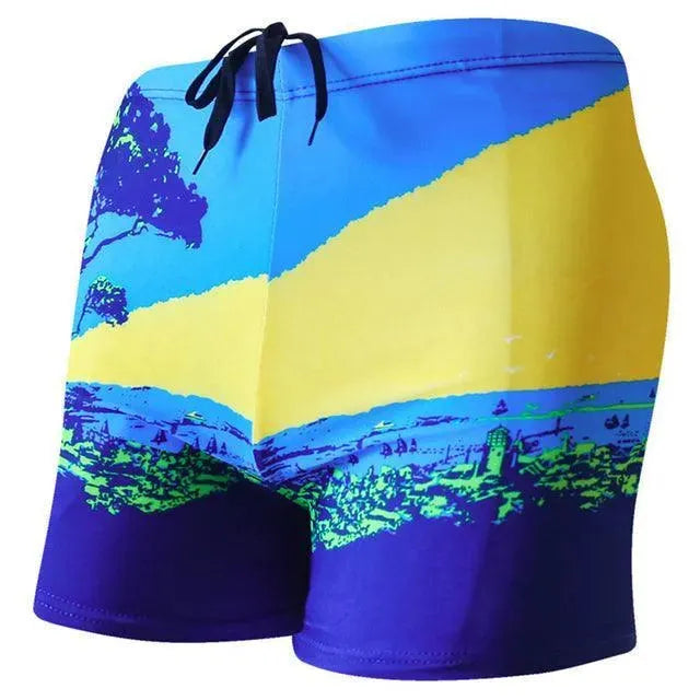 Printed Beach Shorts Trunk - Swim Trunk - LeStyleParfait