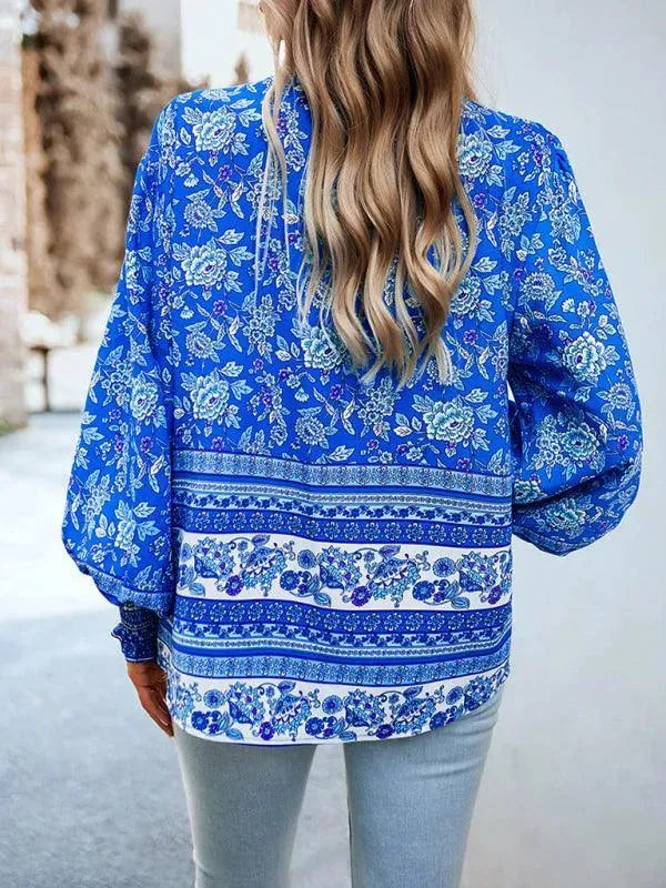 Printed Casual Long Sleeved Women Shirt - Women's Shirt - LeStyleParfait