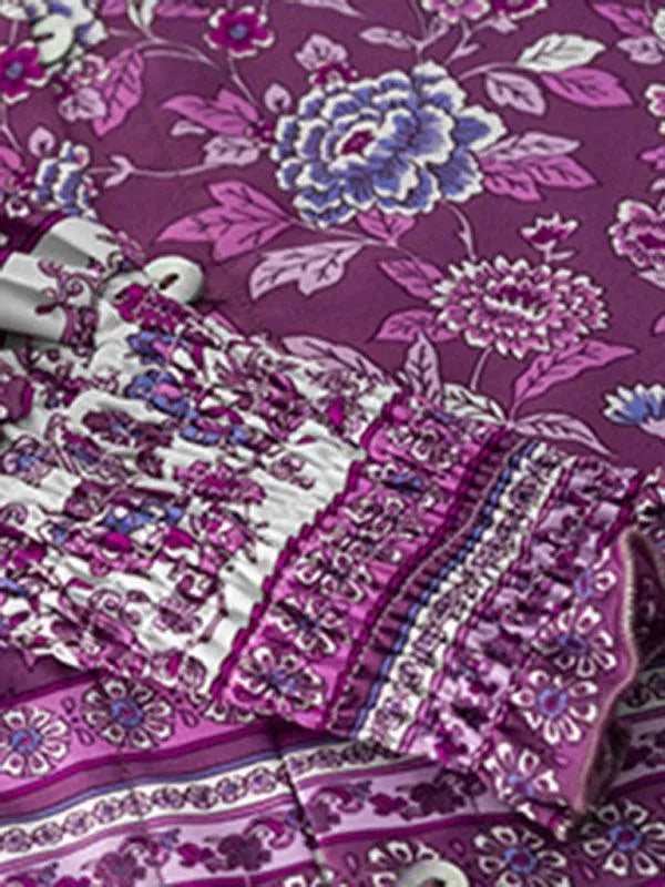 Printed Casual Long Sleeved Women Shirt - Women's Shirt - LeStyleParfait