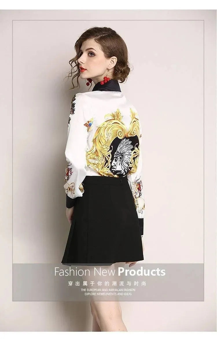 Printed Chiffon Women Shirts - Women's Shirt - LeStyleParfait
