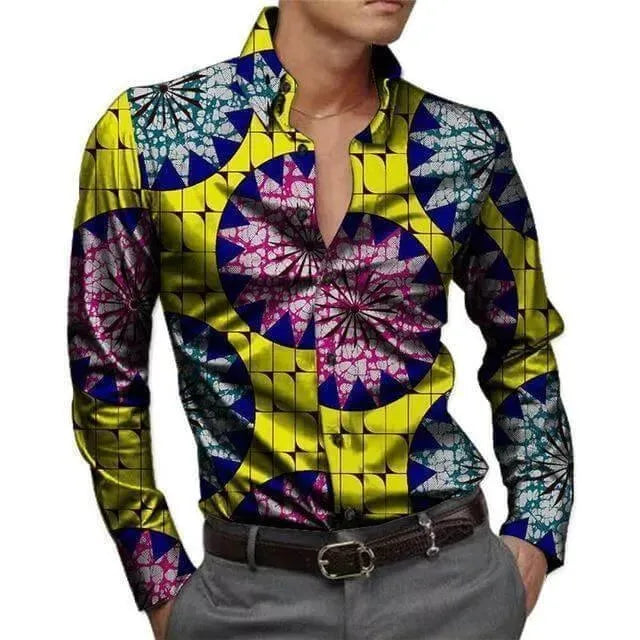 Printed Men's African Shirt - African Shirt - LeStyleParfait