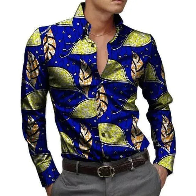 Printed Men's African Shirt - African Shirt - LeStyleParfait