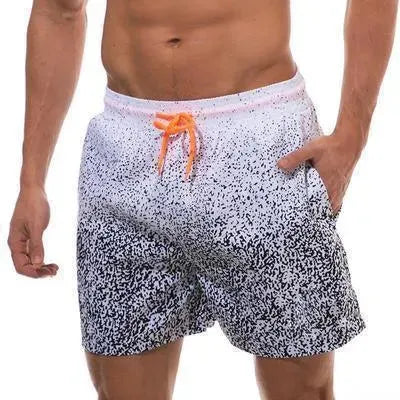 Printed Patchwork Men Beach Shorts - Beach Shorts - LeStyleParfait
