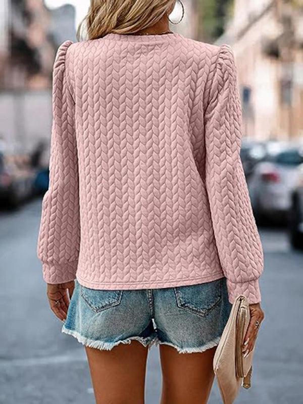 Puff Twist Women Sweatshirt - Women Sweatshirt - LeStyleParfait
