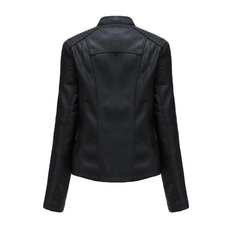 Punk Leather Jacket For Women - Leather Jacket - LeStyleParfait