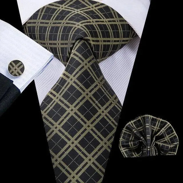 Pure Dedication Cufflink Necktie Set - Necktie | LeStyleParfait-Necktie