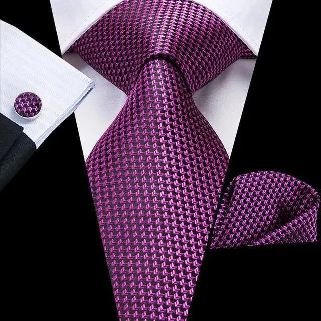 Pure Dedication Cufflink Necktie Set - Necktie | LeStyleParfait-Necktie