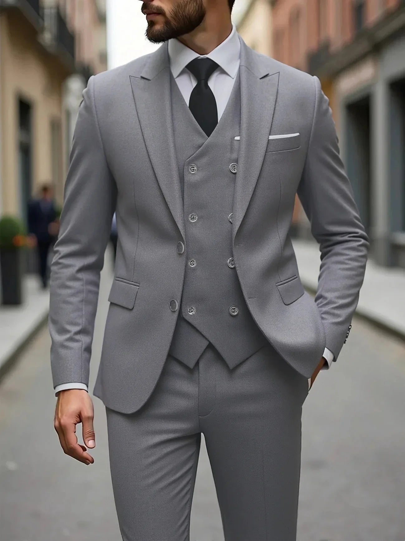Men's Wedding Tuxedo 3 Piece – Groom Formal Suit