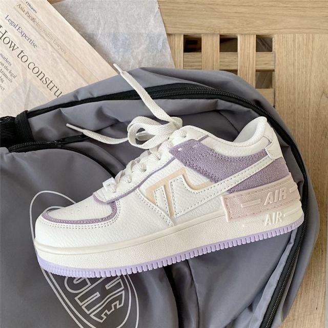Purple Sneakers - Vulcanized Shoes Trainers - Sneakers - LeStyleParfait